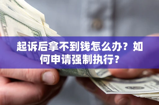 济南起诉后拿不到钱怎么办？如何申请强制执行？