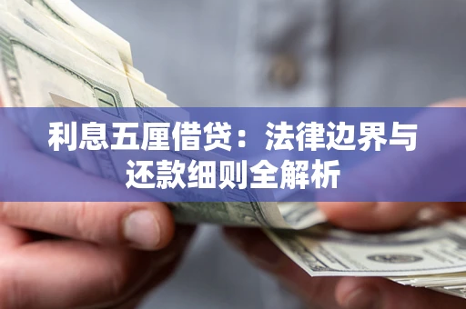 济南利息五厘借贷：法律边界与还款细则全解析