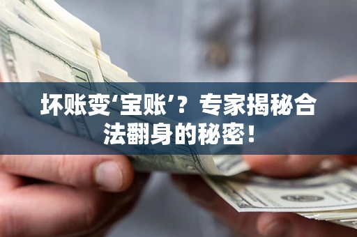 济南坏账变‘宝账’？专家揭秘合法翻身的秘密！