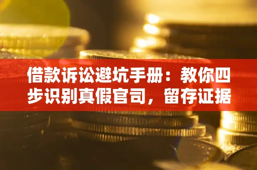 济南借款诉讼避坑手册：教你四步识别真假官司，留存证据不踩雷