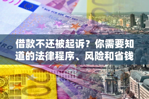 济南借款不还被起诉？你需要知道的法律程序、风险和省钱技巧