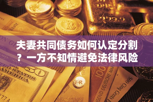 济南夫妻共同债务如何认定分割？一方不知情避免法律风险必看！